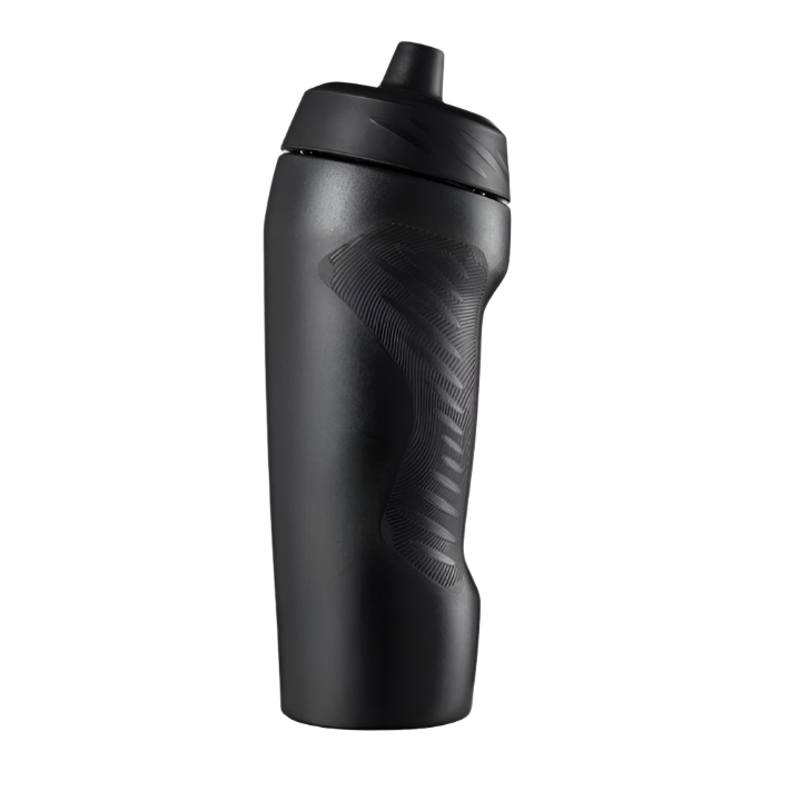 Sonecs Hyper Fuel Squeeze Water Bottle – Black, BPA-Free, Leak-Proof, Easy-Grip Design – Ideal for Workouts & Travel