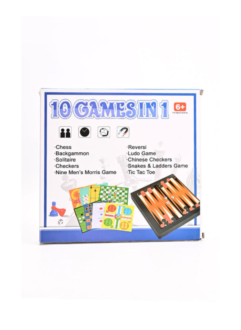 Multi-Game Fun – 10 Games in 1, Family-Friendly, Easy to Learn – Board Game | Endless Entertainment in One Box