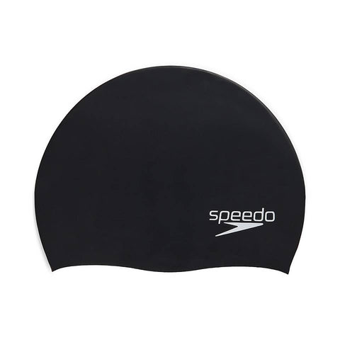 Speedo Solid Silicone Swim Cap - Elastomeric Fit, Tear-Resistant & Comfortable Swimming Cap for All Levels