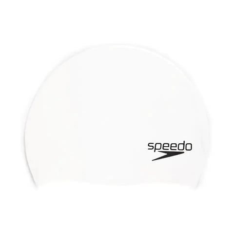 Speedo Solid Silicone Swim Cap - Elastomeric Fit, Tear-Resistant & Comfortable Swimming Cap for All Levels