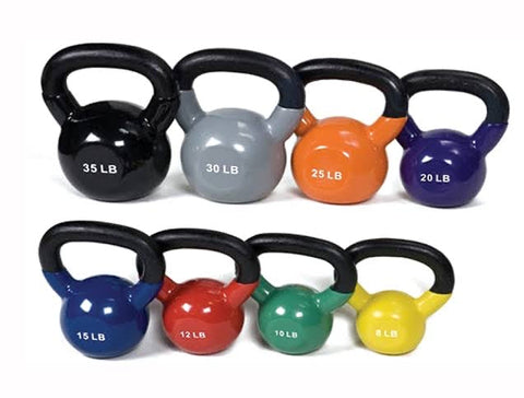 Kettlebell Vinyl Coated Weight– Durable Coating, Comfortable Grip, Versatile Weight – Perfect for Strength Training