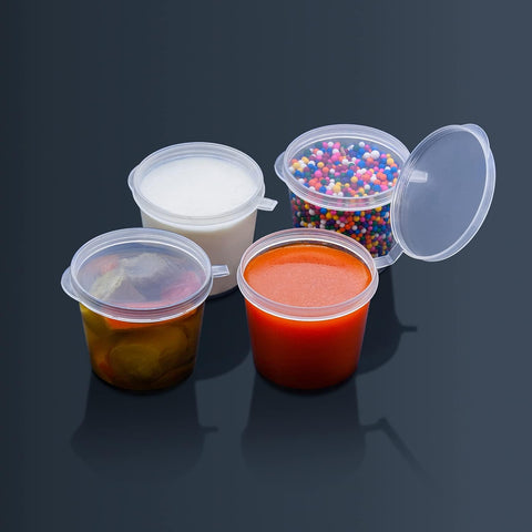 Sauce Cups – 1 Oz Pack of Plastic Disposable Sauce Cups | Perfect for Sauces, Dips & Condiments