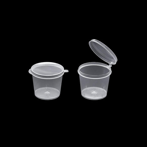 Sauce Cups – 1 Oz Pack of Plastic Disposable Sauce Cups | Perfect for Sauces, Dips & Condiments