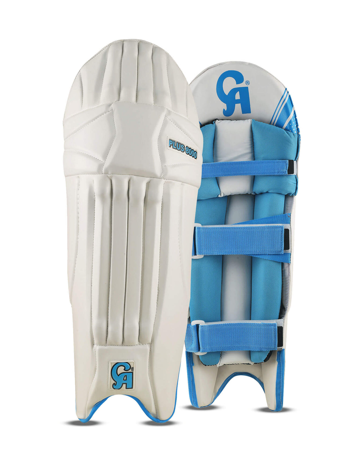 CA Plus 8000 Batting Pads – Lightweight Ambidextrous Design, Side Wings, High-Density Foam Protection | Maximum Comfort & Mobility for Enhanced Performance