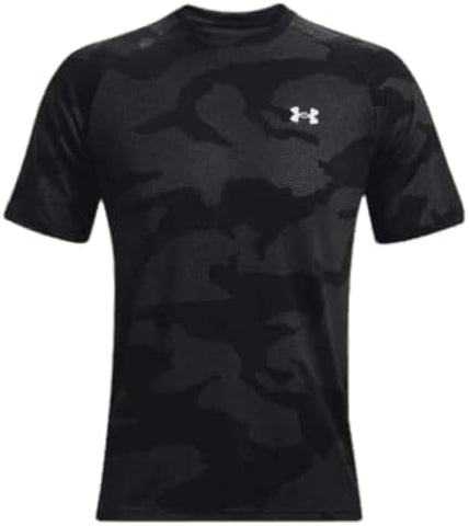 Under Armour Men's Camo Dri-Fit T-Shirt Replica – Black/Camo, Lightweight, Moisture-Wicking, Comfortable – Active Wear | Perfect for Fitness and Sports Enthusiasts