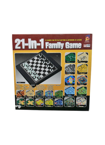 Multi Games Family Game – 21 In 1 – Variety of Classic Games, Fun for All Ages – Board Game | Ultimate Game Night Experience