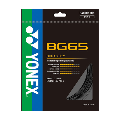 Yonex BG 65 Original Badminton String – Durable, High-Performance, Reliable – Ideal for Badminton Rackets