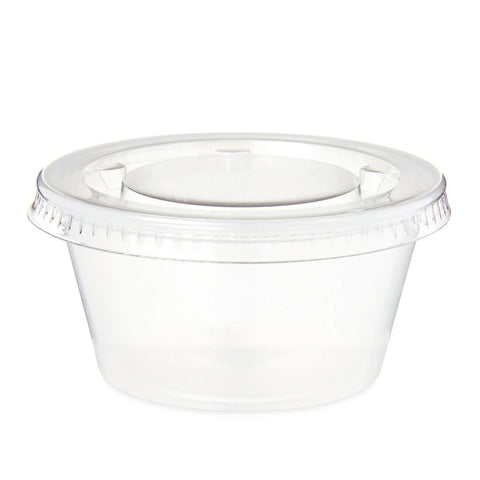 Sauce Cups 2 oz – Plastic Disposable Sauce Cups 2 oz | Perfect for Sauces, Dips & Takeaways