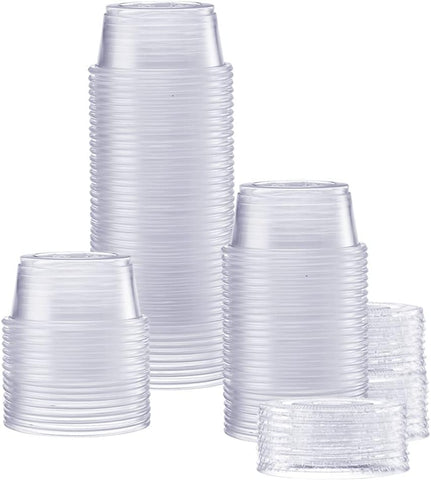 Sauce Cups 2 oz – Plastic Disposable Sauce Cups 2 oz | Perfect for Sauces, Dips & Takeaways