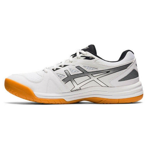 Asics UPCOURT 4 – White/Pure Silver For Men – Lightweight, Cushioned, Supportive – Perfect for Court Sports