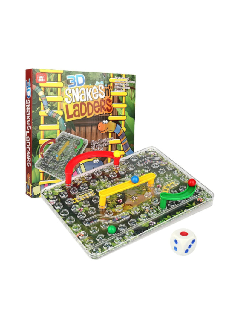 3D Snakes and Ladders – Classic Game, Interactive 3D Design, Fun for All Ages – Board Game | A New Twist on a Favorite