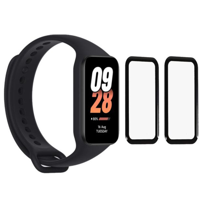 3D Soft Screen Protector for Xiaomi Mi Band 8 Active – Pack of 2 – Flexible Protection, Scratch-Resistant, Easy to Apply | Essential for Xiaomi Mi Band 8 Active