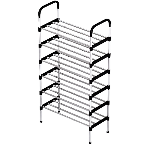 Stainless Steel 4/5/6 Layers Shoe Rack – Durable Stainless Steel, Multi-Layer Design, Space Efficient – Closet Organizer | Perfect for Storing Multiple Pairs of Shoes