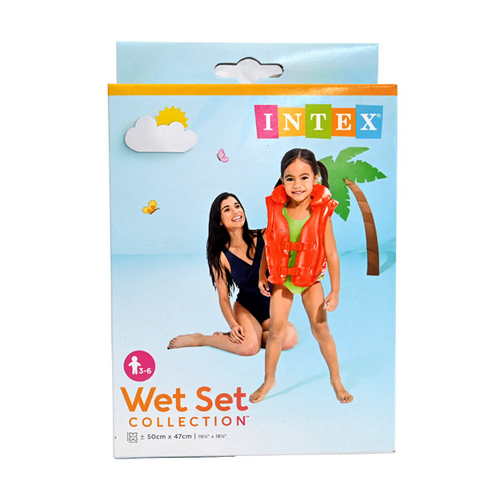 Intex Deluxe Swim Vest – (3-6 Years) – Adjustable, Safety-Enhanced, Comfortable – Floatation Device | Ideal for Young Swimmers