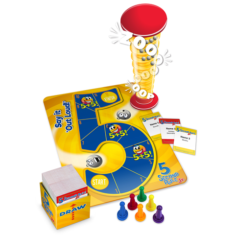 Interplay 5 Second Rule Jr. – Fast Thinking, Family Fun, 3-6 Players – Party Game | Hilarious Quick Reactions