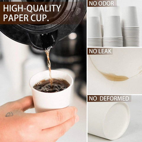 White Paper Cups – 6 oz Disposable Paper Cups | Ideal for Parties, Events & Everyday Use | Disposables