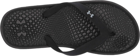 Under Armour Atlantic Dune Flip-Flops – Replica, Black – Comfortable Footbed, Lightweight Design, Stylish Look – Ideal for Casual Wear