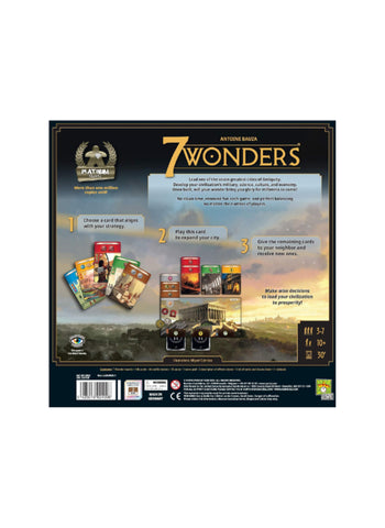 7 Wonders Board Game – Strategic Civilization Building, 2-7 Players, Card Drafting – Strategy Game | Epic Empire Creation