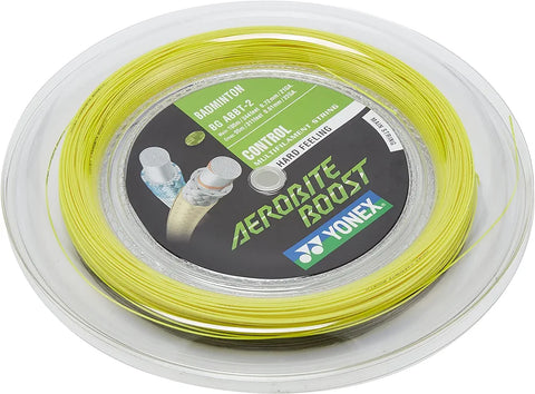 Yonex Aerobite Boost Badminton String – Enhanced Spin Control, Superior Durability, High Tension Performance – Single Set