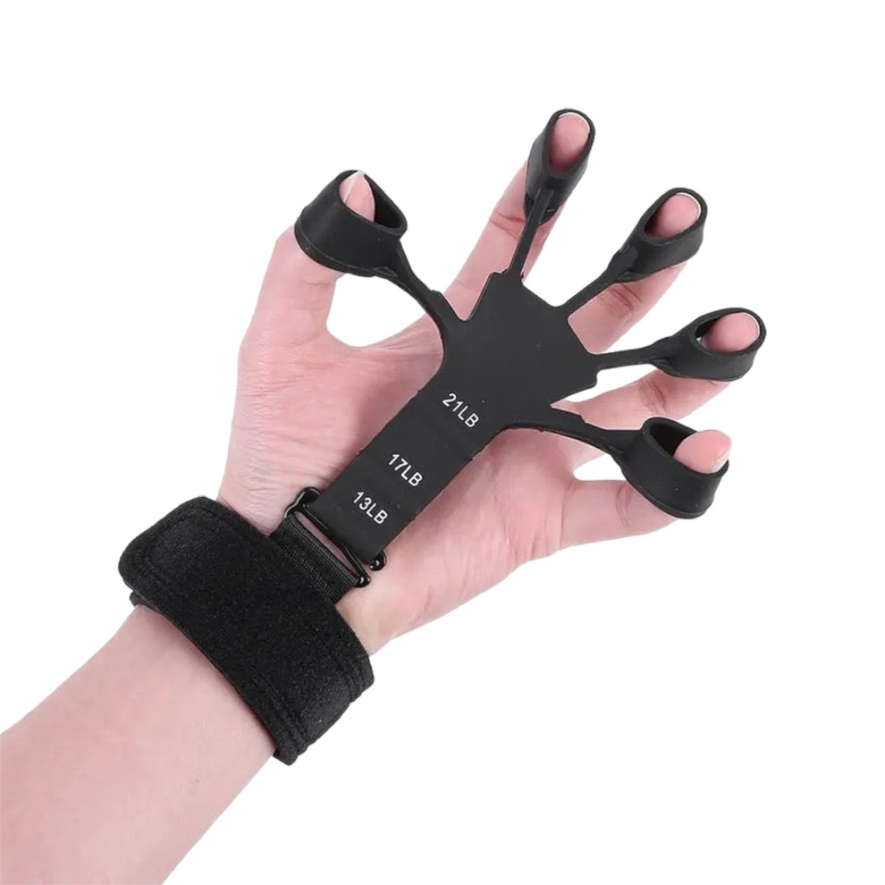 Sonecs Finger Gripper - Silicone Finger Trainer for Strength and Mobility, Ideal for Sports, with Multiple Resistance Levels