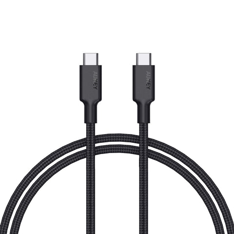 Aukey CB-CD21 Gen2 E Marker PD 100W USB 3.1 Type C To Type C Cable 1.2M – 100W Power Delivery, E Marker, 1.2 Meter Length – Chargers & Cables | Ideal for High-Power Devices
