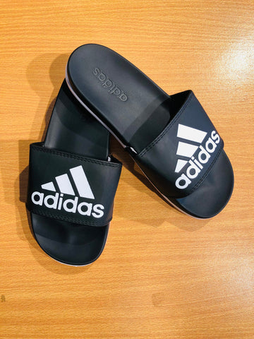 Adidas Adilettes Comfort Slides – Replica, Black/White – Iconic Style, Versatile Comfort, Slip-On Design – Perfect for Poolside & Casual Wear