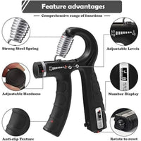 Adjustable Hand Gripper With Counter