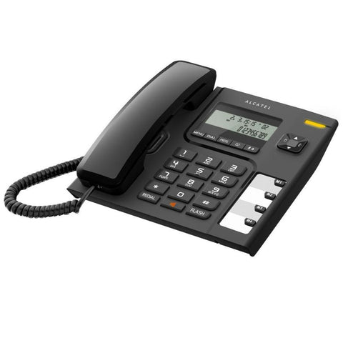 Alcatel T56 EX Corded Landline Telephone, Black – Classic Design, Reliable Performance, Easy-to-Use – Landline Phones | Durable Corded Phone