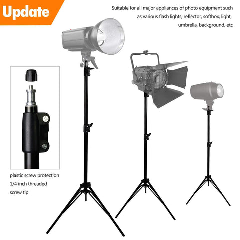 Aluminium Tripod Stand Adjustable Portable with Mobile Holder 7 Feet – Adjustable Height, Portable Design, Mobile Holder Included – Tripod Stand | Ideal for Vlogging and Photography