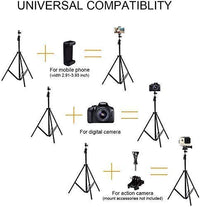 Portable Aluminium Tripod Stand With Mobile Holder
