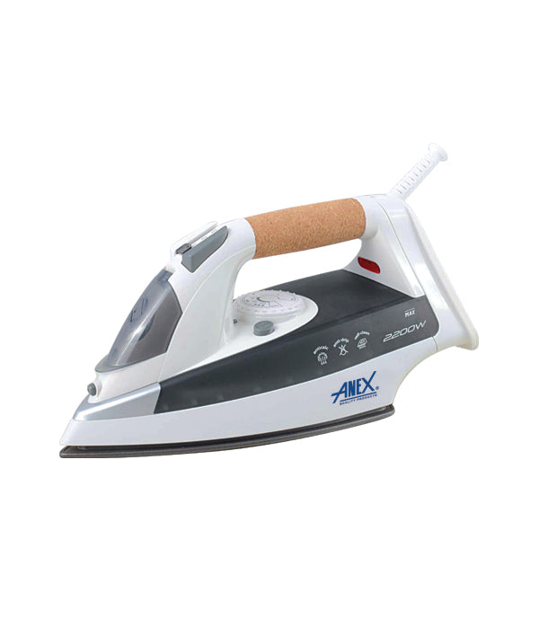 Anex 1022 Steam Iron – 2200W Power, Easy Fill Water Entrance, Adjustable Thermostatic Control – Garment Care