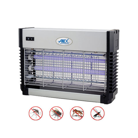 Anex AG-1088 Insect Killer 36 x 12 x 28 cm – Effective Electric Insect Killer with Dual Light Technology – Indoor Insect Killer | Power: 2x15W