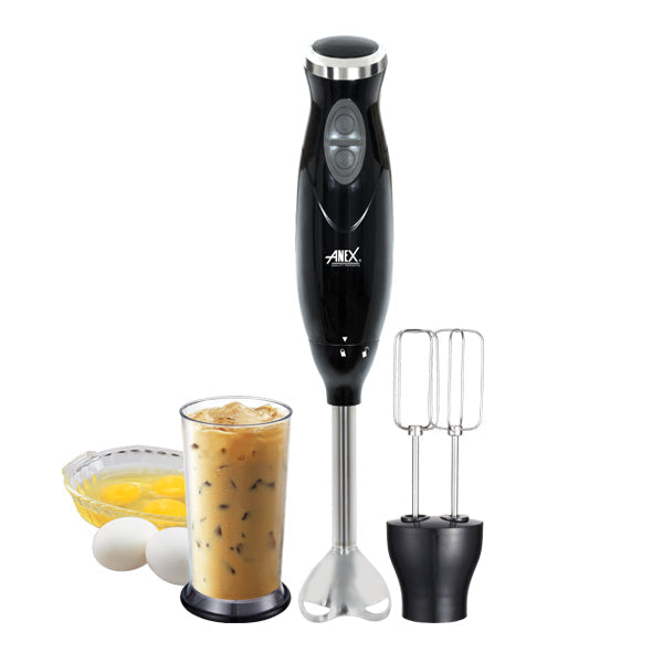 Anex Deluxe Hand Blender AG-126 – Powerful Motor, Ergonomic Design, Easy to Use – Hand Blender | Ideal for Smoothies and Soups