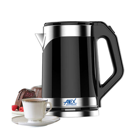 Anex Deluxe Kettle AG-4056 – 1.8L Capacity, 1500W, Cordless Base, Auto Switch-Off – Durable and Elegant Electric Kettle