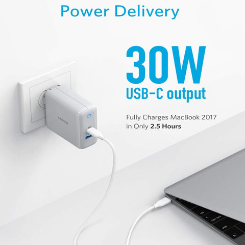 Anker PowerPort Atom III 2 Ports Wall Charger – High-Speed Charging, Dual Ports, Compact Design – Chargers & Cables | Ideal for Efficient Charging