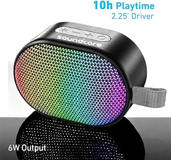 Anker Soundcore Pyro Mini Portable Bluetooth Speaker – Compact Design, High-Quality Sound, Portable – Portable Speakers | Ideal for Travel and Outdoors