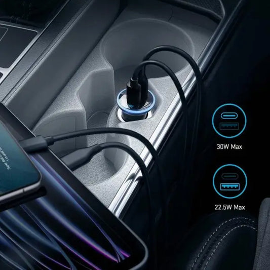 Anker 323 Car Charger USB-C & USB-A 2-Port A2735G11/H11