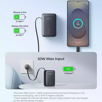 Anker Nano Power Bank 10,000mah with Retractable USB C Cable A1638H11