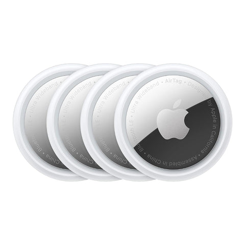 Apple AirTag 4-Pack – Precision Item Tracker with Ultra-Wideband for iPhone & iPad, Simple Setup, Built-In Speaker, and Secure Lost Mode with Encrypted Privacy – Ideal for Keys, Bags, and More