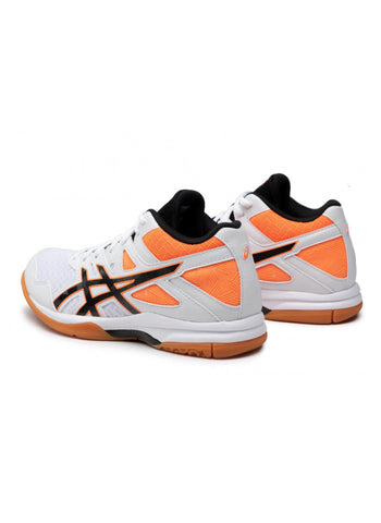 Asics GEL-TASK MT 2 Indoor Court Shoes For Men – White/Shocking Orange – Durable, Supportive, Stylish – Ideal for Indoor Sports