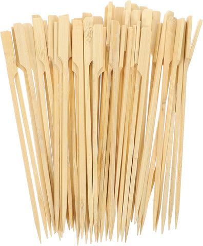 BBQ Kabob Skewers 50Pcs – Biodegradable Wooden Skewers for Grilling and Barbecuing