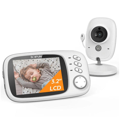 BOIFUN Eco-Friendly Video Baby Monitor with Night Vision – No WiFi Needed, Equipped with ECO VOX Mode