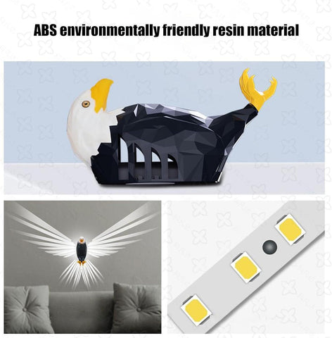 Bald Eagle Wall Lamp