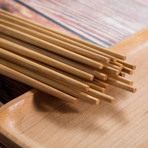 Bamboo Chopsticks 20Pcs– Eco-Friendly Bamboo, Traditional Design, Reusable – Wooden Cutlery | Ideal for Asian Cuisine