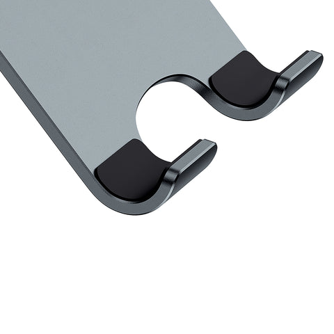 Baseus Desktop Biaxial Foldable Metal Stand for Phones Grey – Foldable Design, Biaxial Adjustment, Grey Finish – Phone & Tablet | Ideal for Comfortable Viewing