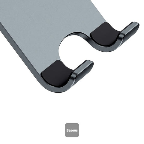 Baseus Desktop Biaxial Foldable Metal Stand for Tablets Grey – Foldable Design, Biaxial Adjustment, Grey Finish – Phone & Tablet | Ideal for Comfortable Viewing