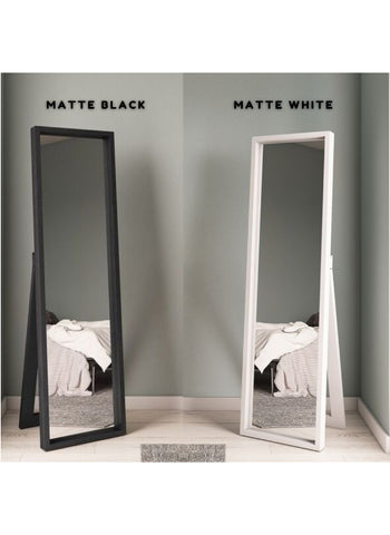 Beautiful Matte Finish Long Mirror – Sleek Design for Bedrooms | Dimensions 62x18 Inches