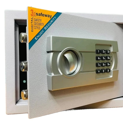 Safeway Electronic Safe EG 25 – Medium Size (10x14x10 inches), Digital Lock, Durable Construction – Electronic Safe | Perfect for Valuables