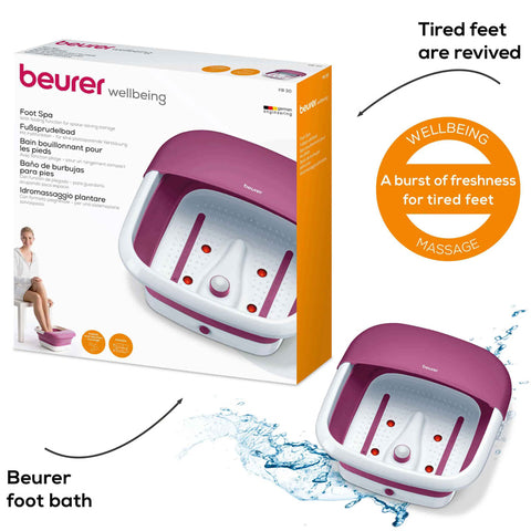 Beurer Foot Spa FB 30 – Relaxing Foot Bath, Adjustable Settings, Easy-to-Use | Foot Spa