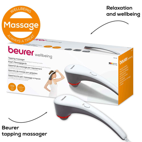 Beurer Tapping Massager MG 55 – Tapping Function, Adjustable Intensity, Compact Design | Tapping Massager